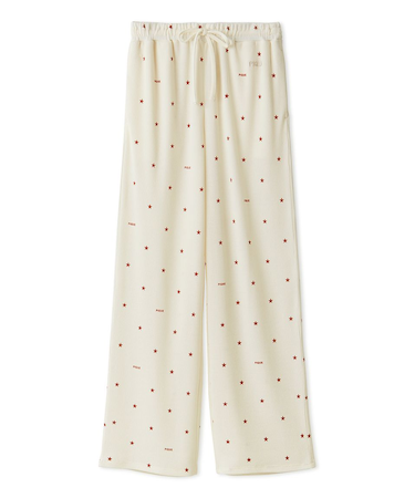 星柄ワッフルロングパンツ