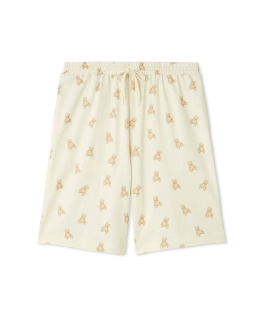 【UNDERSON UNDERSON】【HOMME】総柄ベアプリントハーフパンツ