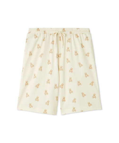 【UNDERSON UNDERSON】【HOMME】総柄ベアプリントハーフパンツ
