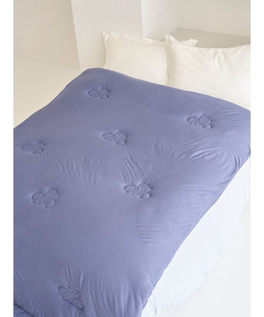 【Sleep】モノグラム柄 キルトケット