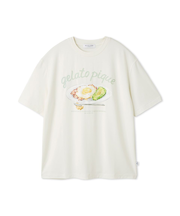 【HOMME】【接触冷感】サニーサイドエッグワンポイントTシャツ