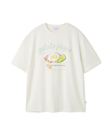 【HOMME】【接触冷感】サニーサイドエッグワンポイントTシャツ