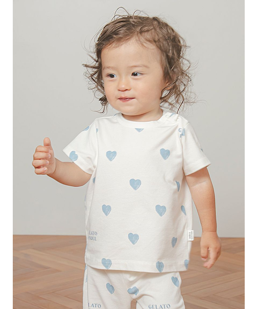 【BABY】ハート柄Tシャツ
