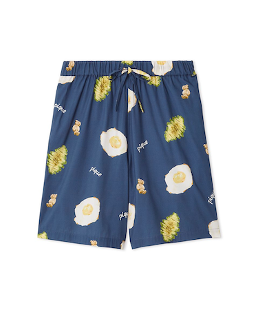 【HOMME】サニーサイドエッグ総柄ハーフパンツ