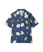 【HOMME】サニーサイドエッグ総柄シャツ
