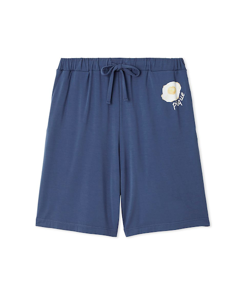 【HOMME】【接触冷感】サニーサイドエッグワンポイントハーフパンツ