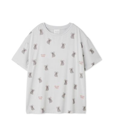 【接触冷感】コアラ柄Tシャツ