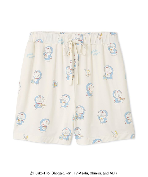 【ドラえもん】【ユニセックス】おはようおやすみハーフパンツ