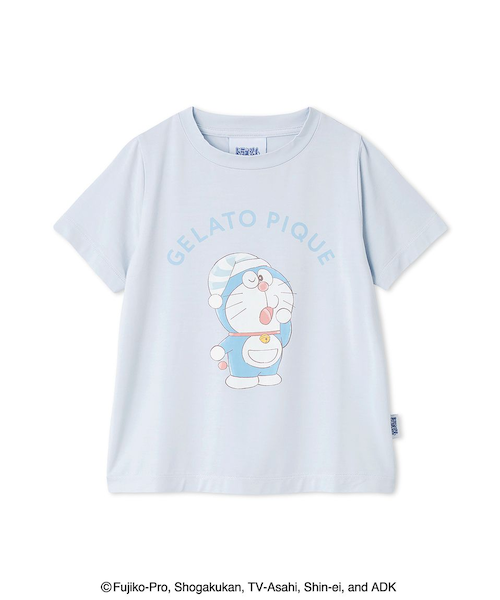 GELATO PIQUE キャラクターTシャツ ホワイト ドラえもん】【レディース】ワンポイントTシャツ（ルームウェア