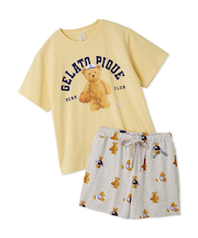 【ONLINE限定】スポーティーベアワンポイントTシャツ＆総柄ショートパンツセット