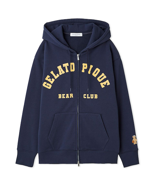 【HOMME】スポーティーベア裏毛パーカ