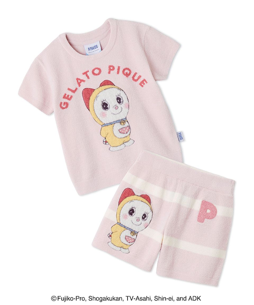 【ドラえもん】【キッズ】ジャガードプルオーバー&ショートパンツセット
