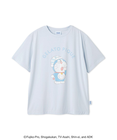 【ドラえもん】【レディース】ワンポイントTシャツ
