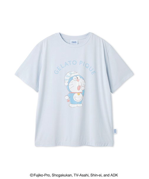 【ドラえもん】【レディース】ワンポイントTシャツ