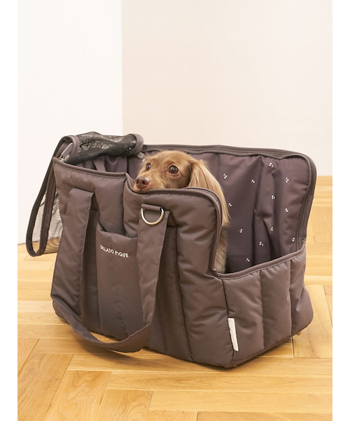 新品未使用 ジェラートピケ 【CAT&DOG】キルティングキャリーバック CAT&DOG】キルティングキャリーバック｜ジェラートピケの通販