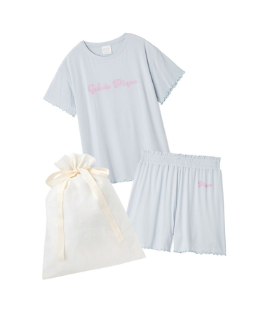 【ラッピング済み】カラフルロゴTシャツ&ショートパンツSET
