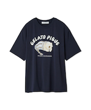 【HOMME】sleeping cat ワンポイントTシャツ