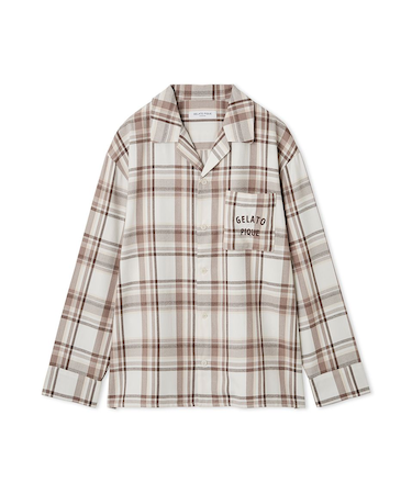 【HOMME】トレンドチェック柄シャツ
