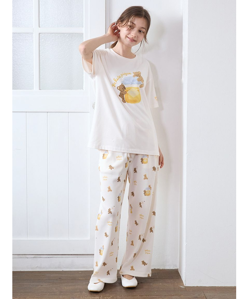 はちみつベア柄ロングパンツ