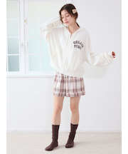 トレンドチェック柄ショートパンツ