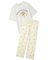 【ONLINE限定】【HOMME】sleeping cat ワンポイントTシャツ＆総柄ロングパンツセット