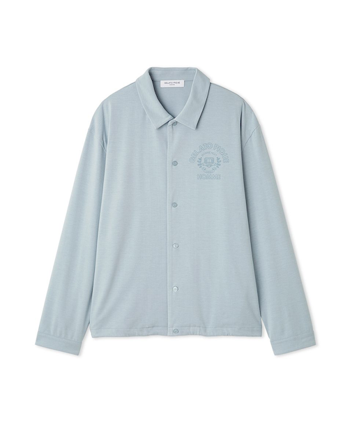【HOMME】レーヨンカレッジロゴシャツ
