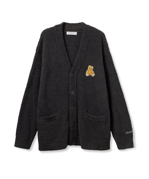 【ONLINE限定】【HOMME】ベビモコベアワンポイントカーディガン