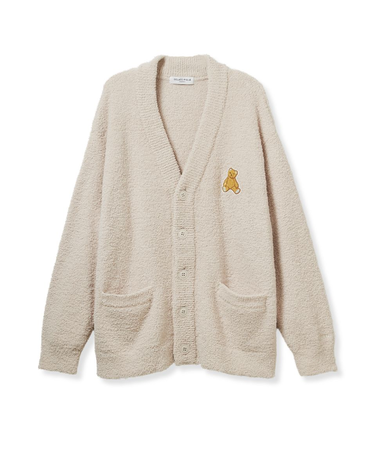 【ONLINE限定】【HOMME】ベビモコベアワンポイントカーディガン