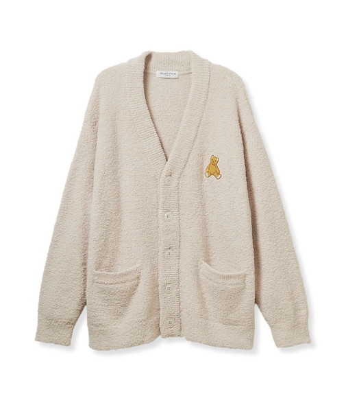 【ONLINE限定】【HOMME】ベビモコベアワンポイントカーディガン