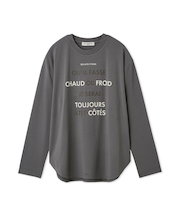 【HOMME】カラーワンポイントシャツテールロンT