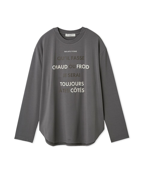【HOMME】カラーワンポイントシャツテールロンT