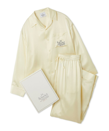 【JOEL ROBUCHON】【販路限定】【HOMME】シルクサテンシャツ＆ロングパンツセット