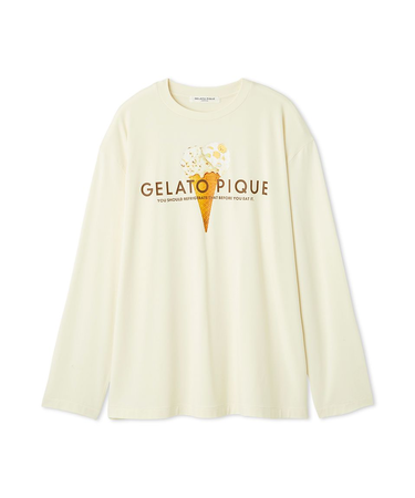 【HOMME】レーヨンダブルジェラートロゴロンT