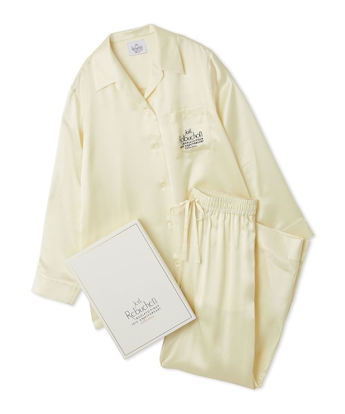 JOEL ROBUCHON】【販路限定】シルクサテンシャツ＆ロングパンツセット