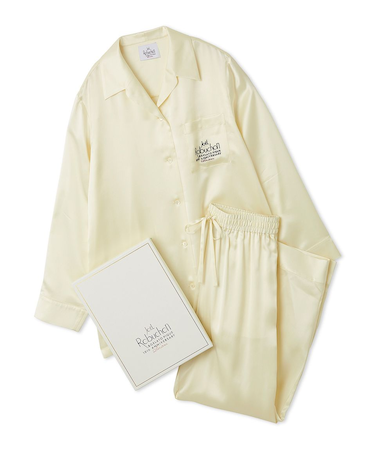 【JOEL ROBUCHON】【販路限定】シルクサテンシャツ＆ロングパンツセット