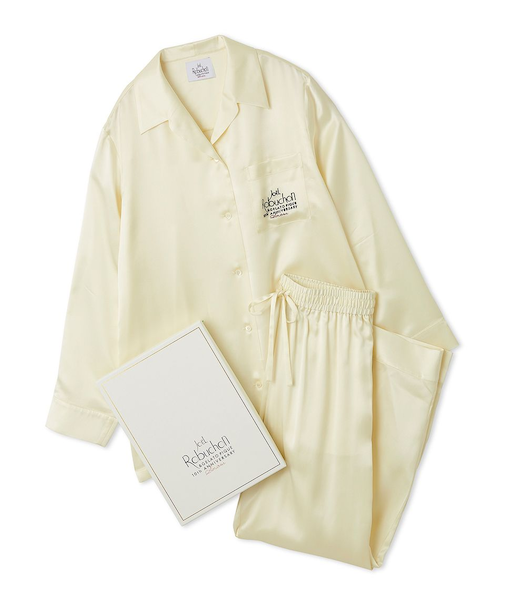 【JOEL ROBUCHON】【販路限定】シルクサテンシャツ＆ロングパンツセット
