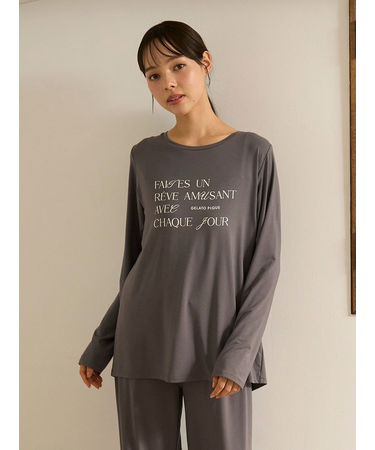 フェミニンレーヨンロゴロンT