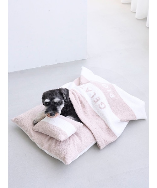 新品　ジェラートピケ【CAT&DOG】ベビモコおふとんセット　ブルー　お布団　犬 CAT&DOG】ベビモコおふとんセットL｜ジェラートピケの通販｜&mall