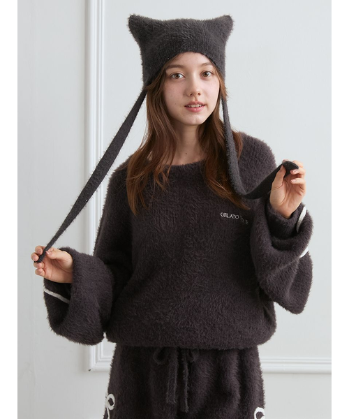 猫耳バラクラバ HALLOWEEN】猫耳バラクラバ(ヘアアクセサリー)｜ルームウェア