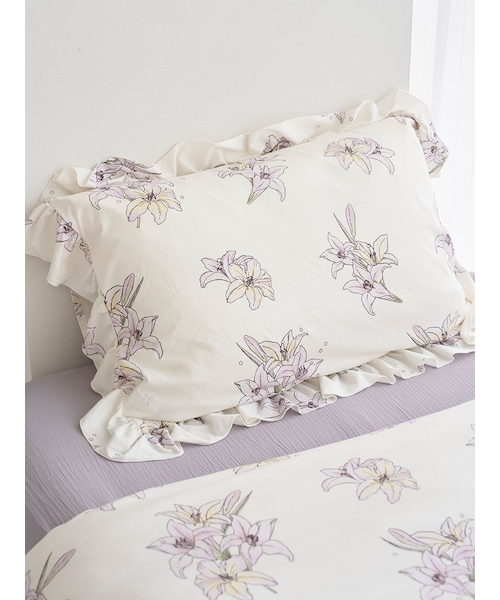 MUCHA】【Sleep】 リリー柄ピローケース｜ジェラートピケの通販