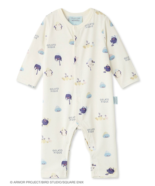 【ドラゴンクエスト】アソートモンスター総柄ロンパース　80サイズ　2種セット ドラゴンクエスト】【ベビー】アソートモンスター総柄ロンパース