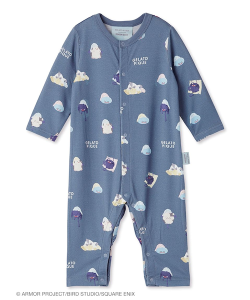 【ドラゴンクエスト】アソートモンスター総柄ロンパース　80サイズ　2種セット ドラゴンクエスト】【ベビー】アソートモンスター総柄ロンパース