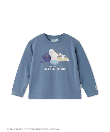 【ドラゴンクエスト】【キッズ】スリーピングモンスターワンポイントロンT