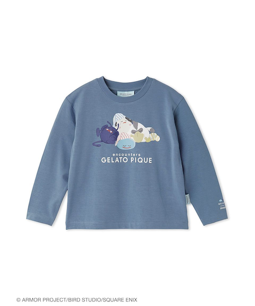 【ドラゴンクエスト】【キッズ】スリーピングモンスターワンポイントロンT