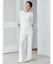 ハートふくれジャガードロングパンツ