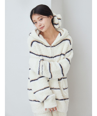 ジェラートボーダーパーカ