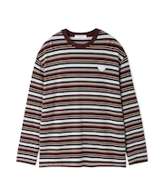 【HOMME】レーヨンマルチボーダーロンT
