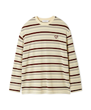 【HOMME】レーヨンマルチボーダーロンT