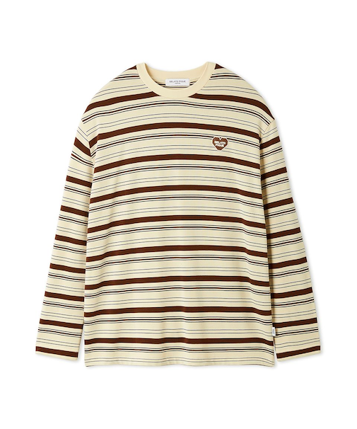 【HOMME】レーヨンマルチボーダーロンT