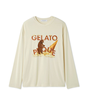 【HOMME】レーヨンジェラートベアプリントロンT